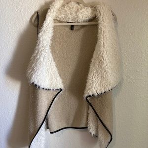 Furry top coat